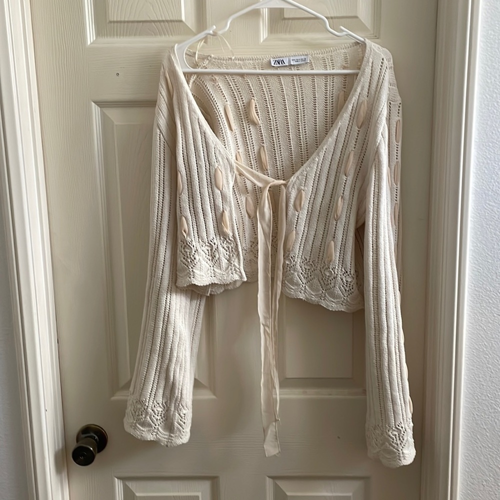 Zara | crochet cardigan | size:m